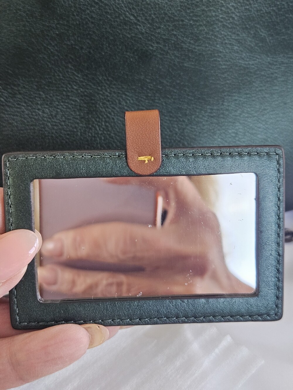 NWT Coach Metallic Green Crossbody/Clutch - Picture 4 of 9